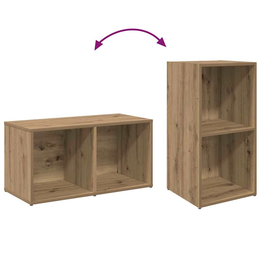 TV-Schrankset 2 pcs Artisan-Eiche 37 x 35 x 72 cm Holzwerkstoff