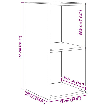 TV-Schrankset 4 pcs Altholz 37 x 37 x 72 cm Holzwerkstoff