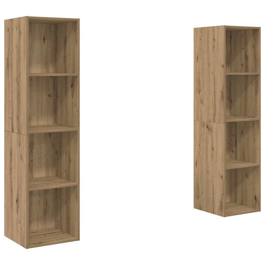 TV-Schrankset 2 pcs Braun 37 x 37 x 142,5 cm Holzwerkstoff