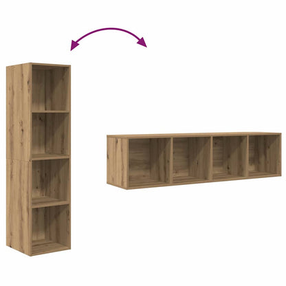 TV-Schrankset 2 pcs Braun 37 x 37 x 142,5 cm Holzwerkstoff