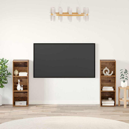 TV-Schrankset 2 pcs Altholz 107 x 35 x 37 cm Holzwerkstoff