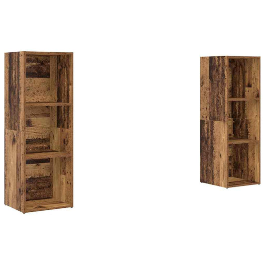 TV-Schrankset 2 pcs Altholz 107 x 35 x 37 cm Holzwerkstoff