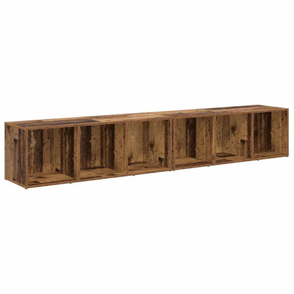 TV-Schrankset 2 pcs Altholz 37 x 35 x 107cm Holzwerkstoff