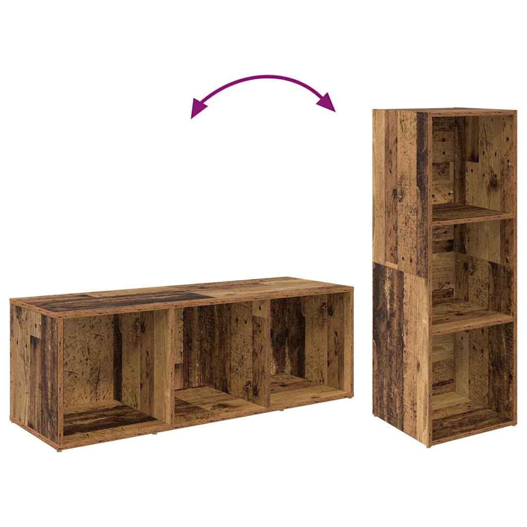 TV-Schrankset 2 pcs Altholz 37 x 35 x 107cm Holzwerkstoff
