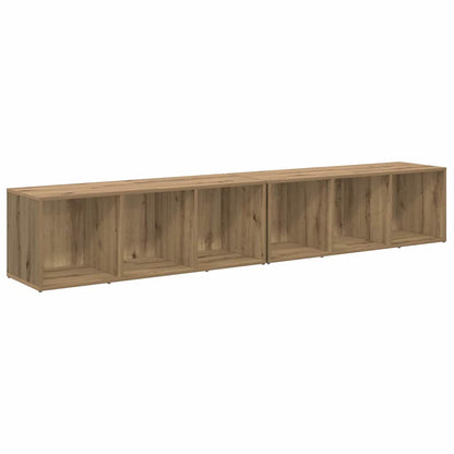 TV-Schrankset 2 pcs Artisan-Eiche 37 x 35 x 107cm Holzwerkstoff