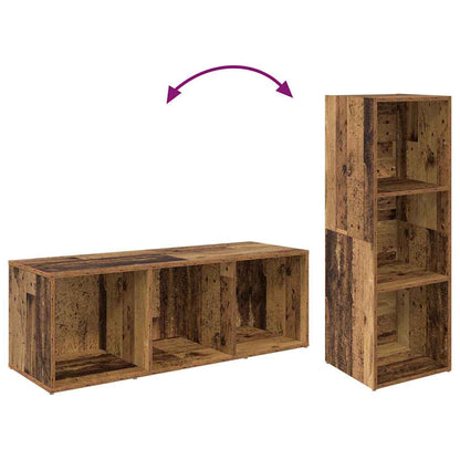 TV-Schrankset 3 pcs Altholz 37 x 35 x 107,5 cm Holzwerkstoff