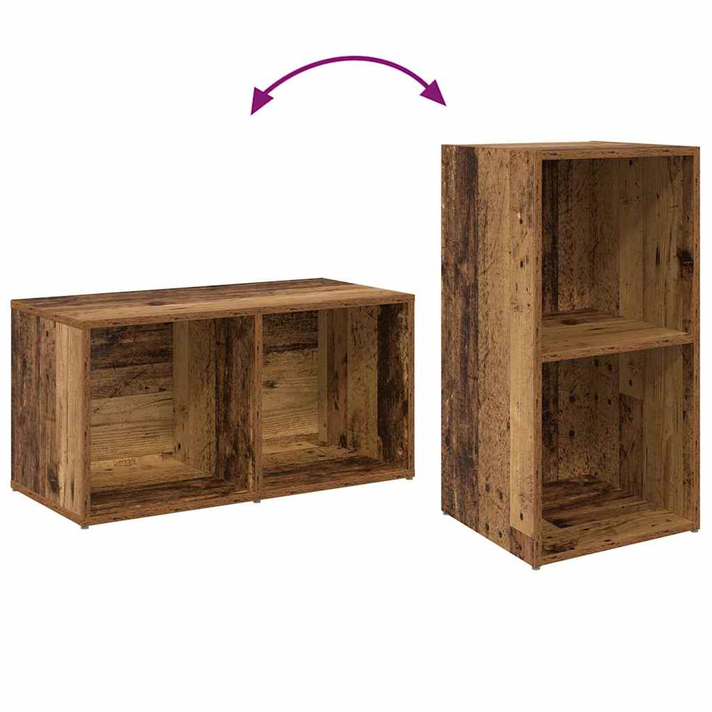 TV-Schrankset 2 pcs Altholz 72 x 35 x 36,5 cm Holzwerkstoff