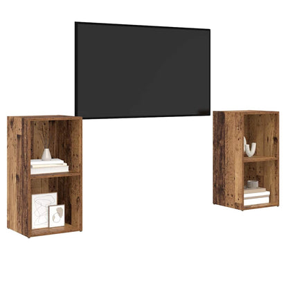 TV-Schrankset 2 pcs Altholz 72 x 35 x 36,5 cm Holzwerkstoff