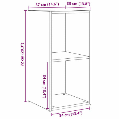 TV-Schrankset 2 pcs Altholz 72 x 35 x 36,5 cm Holzwerkstoff