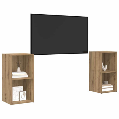TV-Schrankset 2 pcs Artisan-Eiche 72 x 35 x 36,5 cm