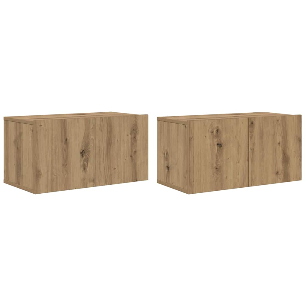 TV-Schrankset 4 pcs Artisan-Eiche 60 x 30 x 30 cm Holzwerkstoff