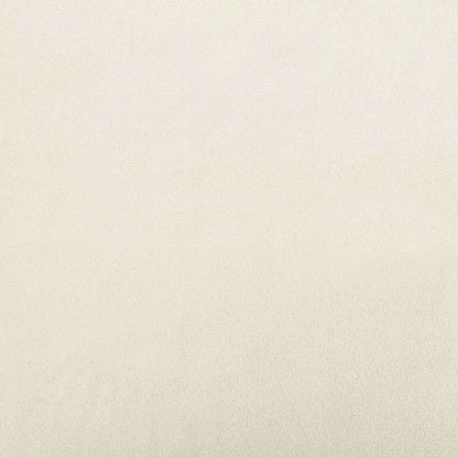 Eckbettgestell mit Kopfteil Creme 100 x 200 cm Samt