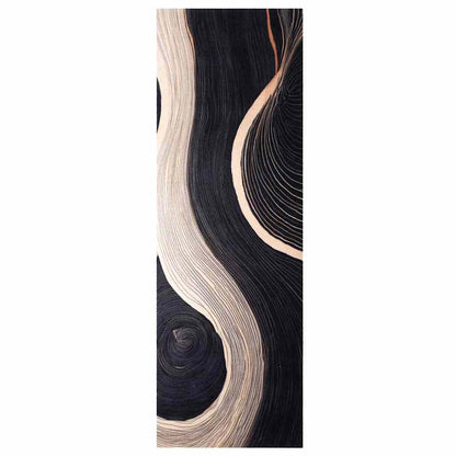 Küchenmatte Art Deco Schwarz 180 x 60 cm Samt