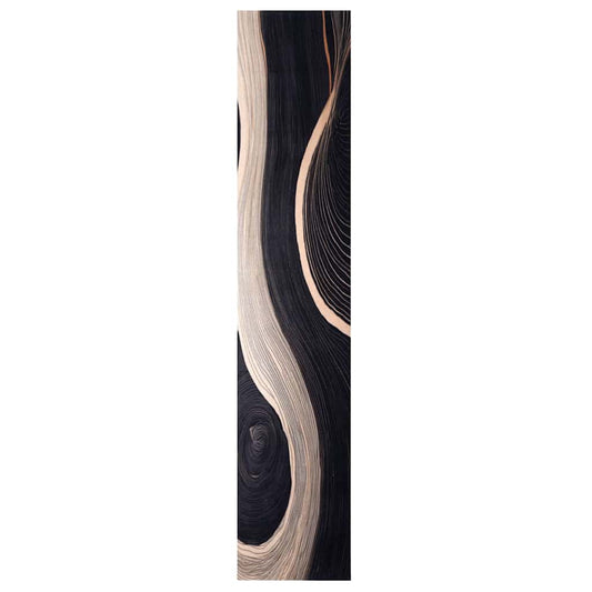 Küchenmatte Art Deco Schwarz 300 x 60 cm Samt