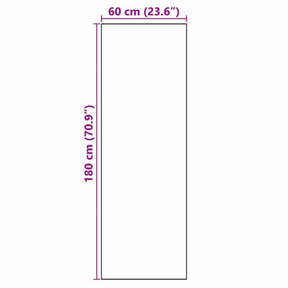 Küchenmatte Toile-de-Jouy Schwarz 180 x 60 cm Samt