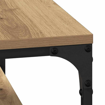 Couchtisch Eiche handwerklich 80 x 50 x 40 cm Holzwerkstoff