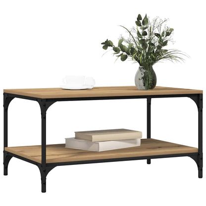 Couchtisch Eiche handwerklich 80 x 50 x 40 cm Holzwerkstoff