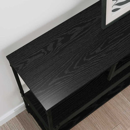 Konsolentisch Schwarze Eiche 100 x 30 x 75 cm Holzwerkstoff