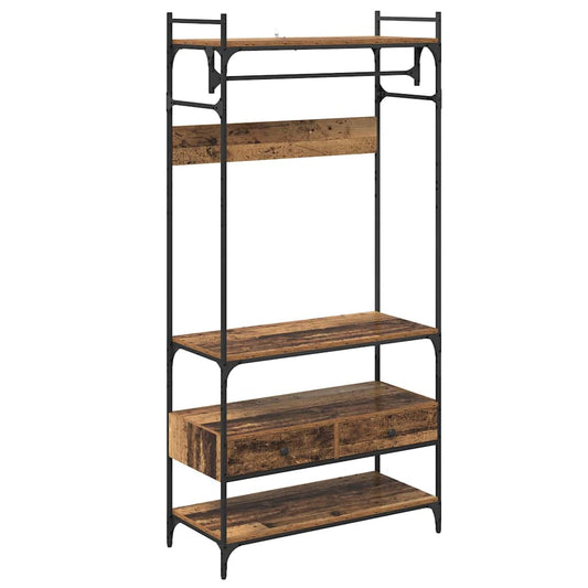 Kleiderschrank Altholz 89 x 39 x 184.5 cm Holzwerkstoff