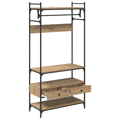 Kleiderschrank Artisan-Eiche 89 x 39 x 184.5 cm Holzwerkstoff