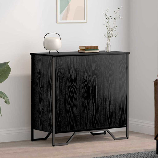 Sideboard Schwarze Eiche 78 x 35.5 x 74.5 cm Holzwerkstoff