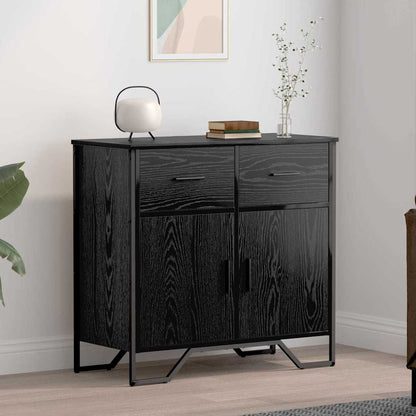 Sideboard Schwarze Eiche 79.5 x 35.5 x 74.5 cm Holzwerkstoff