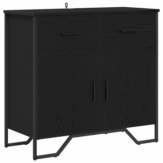 Sideboard Schwarze Eiche 79.5 x 35.5 x 74.5 cm Holzwerkstoff