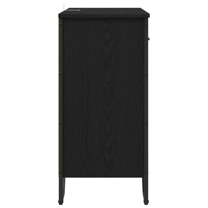 Sideboard Schwarze Eiche 79.5 x 35.5 x 74.5 cm Holzwerkstoff
