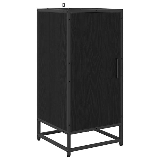 Sideboard Schwarz Eichen-Optik 35 x 35,5 x 76 cm Holzwerkstoff