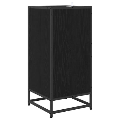 Sideboard Schwarz Eichen-Optik 35 x 35,5 x 76 cm Holzwerkstoff