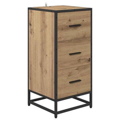 Sideboard Eiche handwerklich 35,5 x 35 x 76 cm Holzwerkstoff