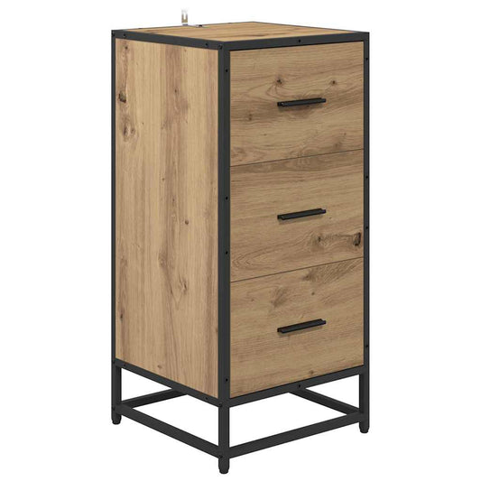 Sideboard Eiche handwerklich 35,5 x 35 x 76 cm Holzwerkstoff