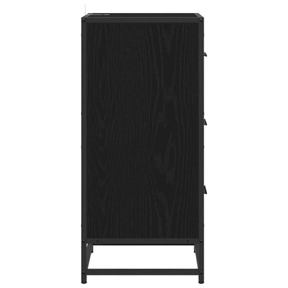 Sideboard Schwarze Eiche 35,5 x 35 x 76 cm Holzwerkstoff