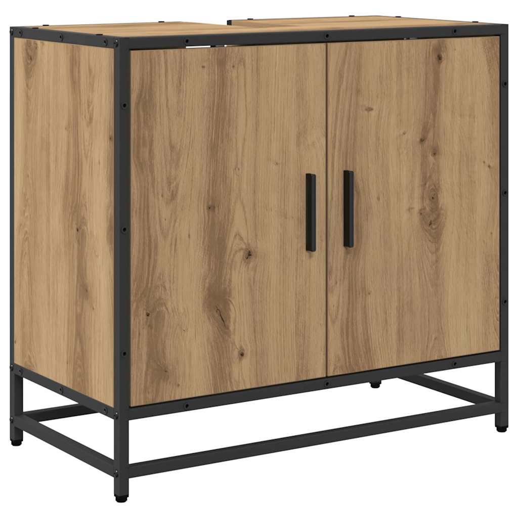 Waschbeckenschrank Artisan-Eiche 65 x 33 x 60 cm Holzwerkstoff