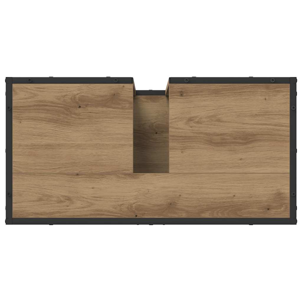 Waschbeckenschrank Artisan-Eiche 65 x 33 x 60 cm Holzwerkstoff