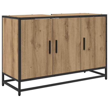 Badezimmerschrank Artisan-Eiche 90 x 33 x 60 cm Holzwerkstoff