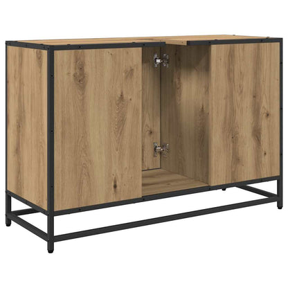 Badezimmerschrank Artisan-Eiche 90 x 33 x 60 cm Holzwerkstoff