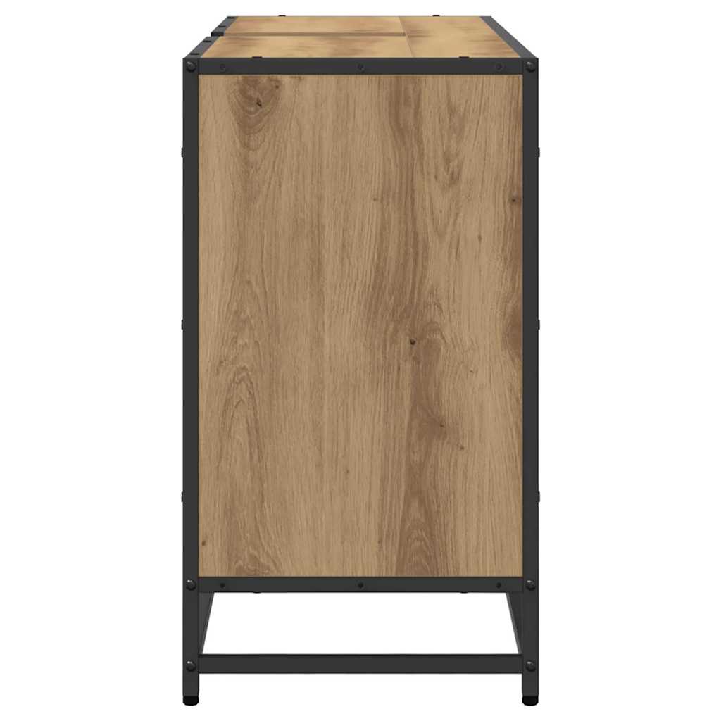 Badezimmerschrank Artisan-Eiche 90 x 33 x 60 cm Holzwerkstoff