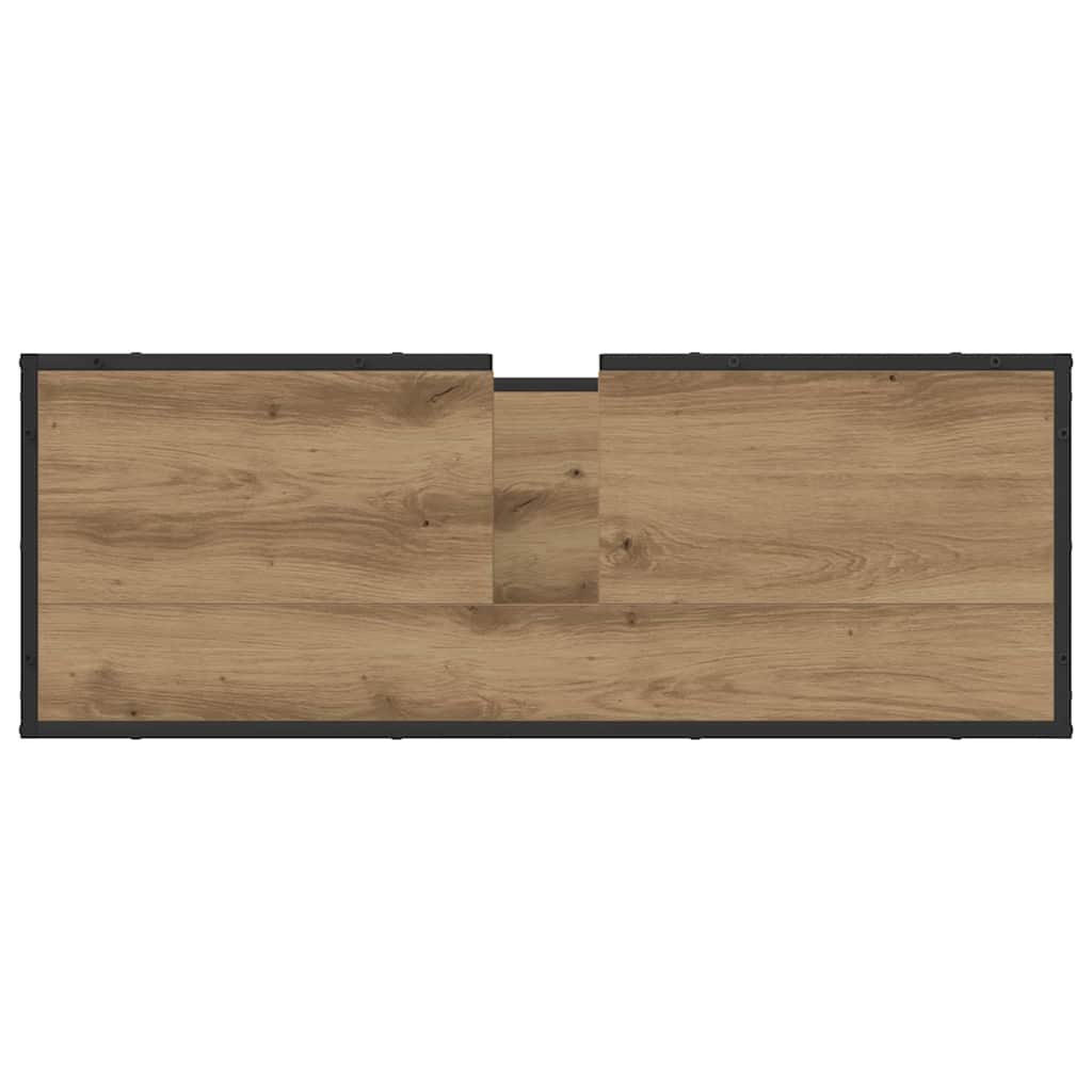 Badezimmerschrank Artisan-Eiche 90 x 33 x 60 cm Holzwerkstoff