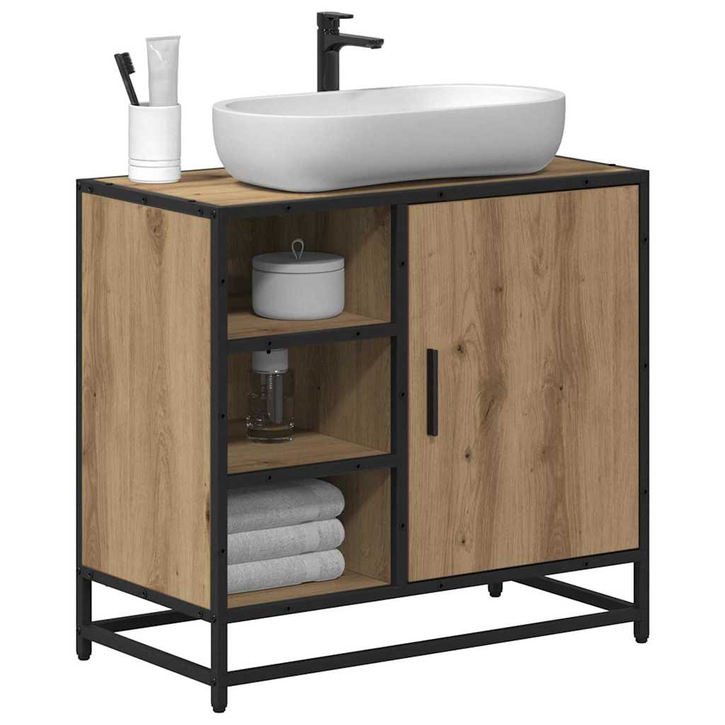 Badezimmerschrank Artisan-Eiche 65 x 33 x 60 cm Holzwerkstoff