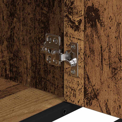 Badezimmerschrank mit Tür Altholz 80 x 33 x 60 cm Holzwerkstoff