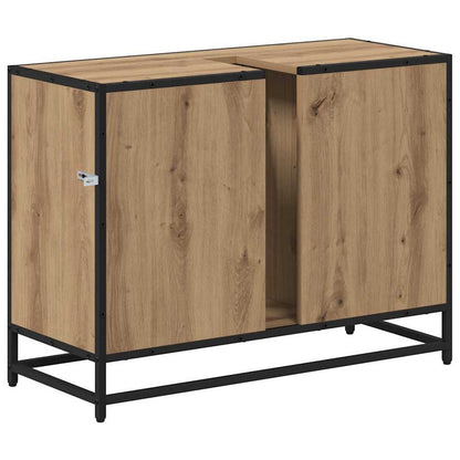 Badezimmerschrank Artisan-Eiche 80 x 33 x 60 cm Holzwerkstoff