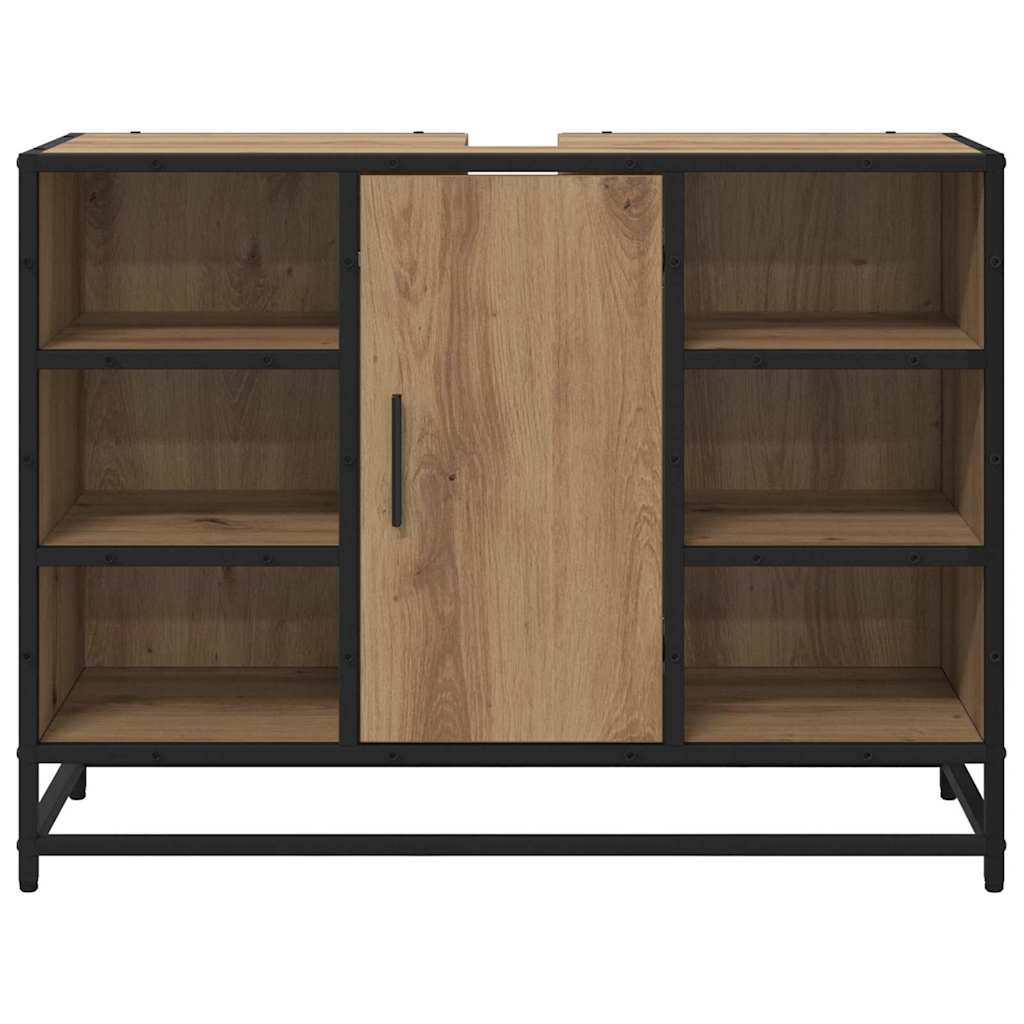 Badezimmerschrank Artisan-Eiche 80 x 33 x 60 cm Holzwerkstoff