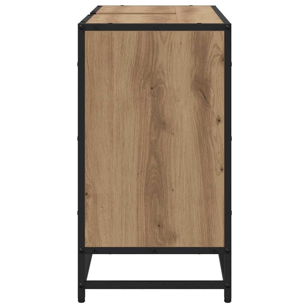 Badezimmerschrank Artisan-Eiche 80 x 33 x 60 cm Holzwerkstoff