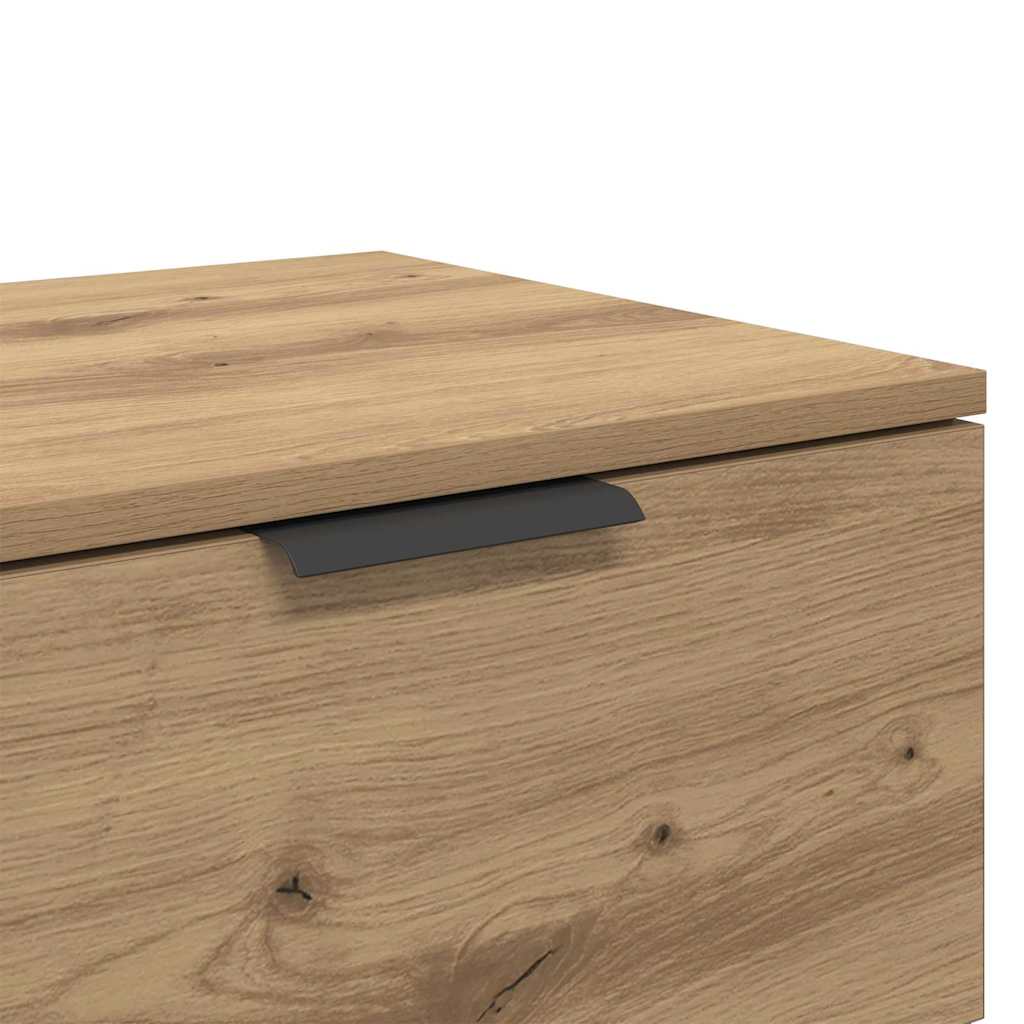 Nachttisch 2 pcs Eiche handwerklich 45 x 39 x 50 cm