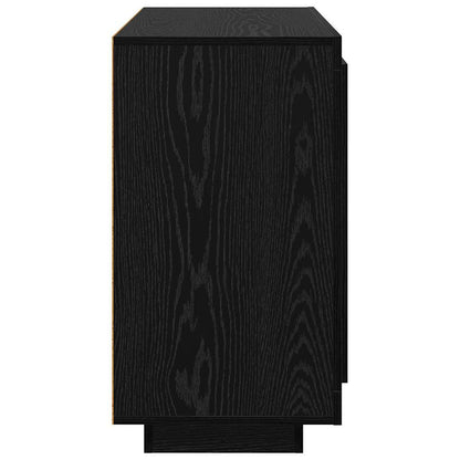 Sideboard Schwarz Eichen-Optik 40 x 80 x 75 cm Holzwerkstoff