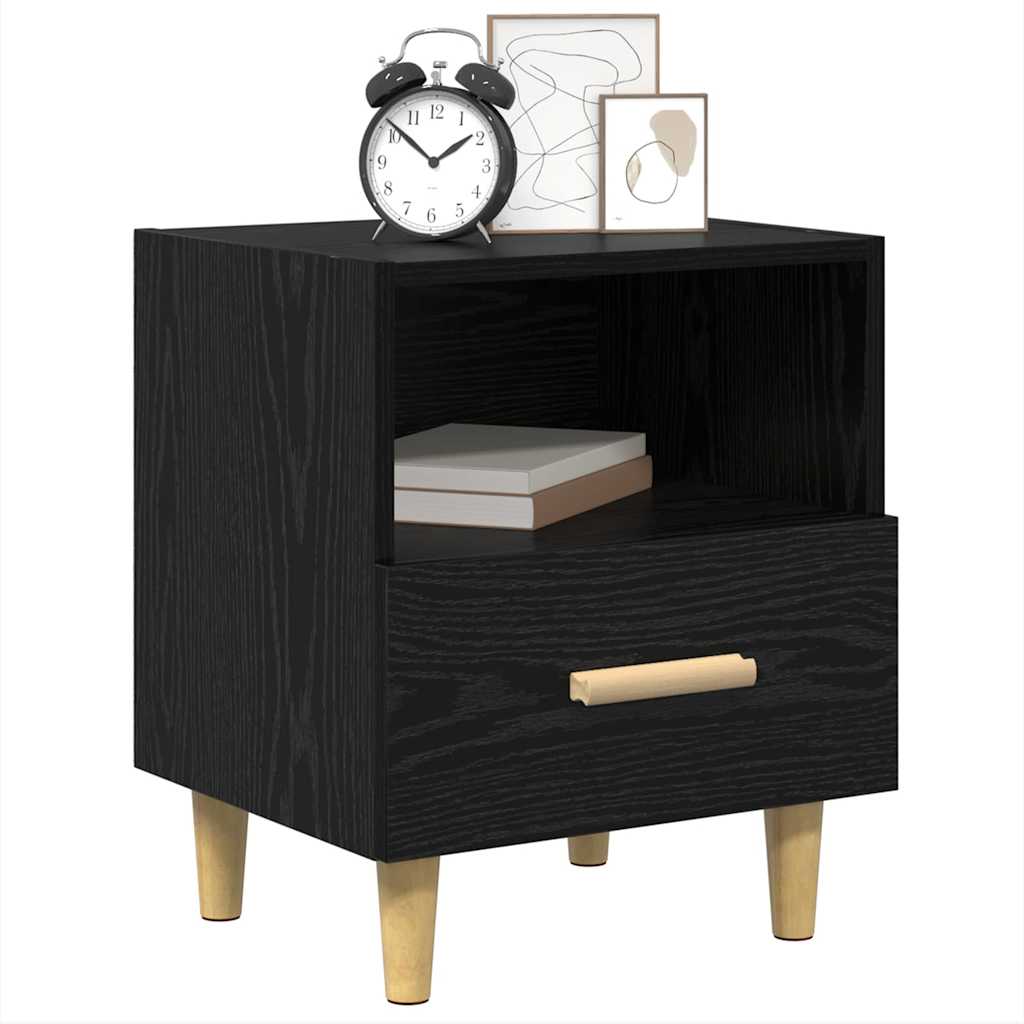 Nachttisch Schwarze Eiche 40 x 35 x 47,5 cm Holzwerkstoff