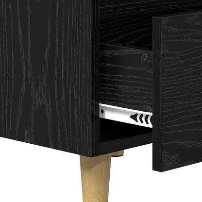 Nachttisch 2 pcs Schwarze Eiche 40 x 35 x 47,5 cm Holzwerkstoff