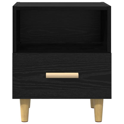 Nachttisch 2 pcs Schwarze Eiche 40 x 35 x 47,5 cm Holzwerkstoff