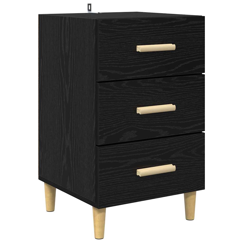 Nachttisch Schwarze Eiche 40 x 40 x 66 cm Holzwerkstoff